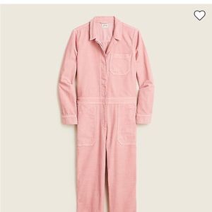 COPY - Jcrew Foundry garment-dyed corduroy coverall jumpsuit (Pink)- like new